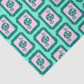 Whimsical Christmas Candy Cute Bright Holiday Seidenpapier (Detail)