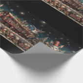 Whimsical Christmas Candy Train 2 Geschenkpapier (Ecke)