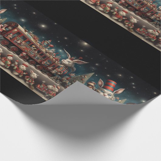 Whimsical Christmas Candy Train 2 Geschenkpapier (Ecke)