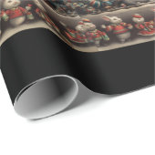 Whimsical Christmas Candy Train 2 Geschenkpapier (Rolleneckpunkt)