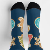 Whimsical Christmas Cookie Icons Socken (Oben)