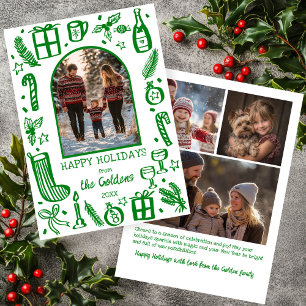 Whimsical Christmas  Cute Custom Arch 4 FOTO  Feiertagskarte