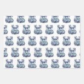 Whimsical Christmas Deer Vector Clipart - Festive Geschenkpapier Set (Vorderseite)