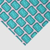 Whimsical Christmas Doves Cute Bright Holiday Seidenpapier (Detail)