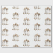 Whimsical Christmas Engels Weihnachtspapier Geschenkpapier (Flach)