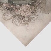 Whimsical Christmas Fairy Holly & Berry Decoupage Seidenpapier (Detail)