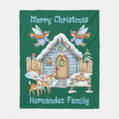 Whimsical Christmas Fleecedecke (Vorderseite)