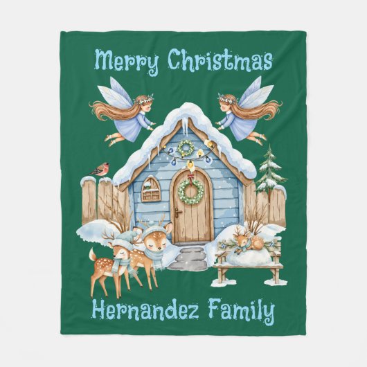 Whimsical Christmas Fleecedecke (Vorderseite)