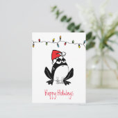 Whimsical Christmas Frog Postkarte (Stehend Vorderseite)
