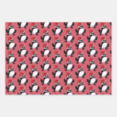 Whimsical Christmas Frogs Geschenkpapier Set (Vorderseite 3)