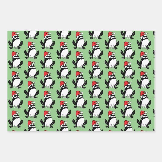 Whimsical Christmas Frogs Geschenkpapier Set (Vorderseite)