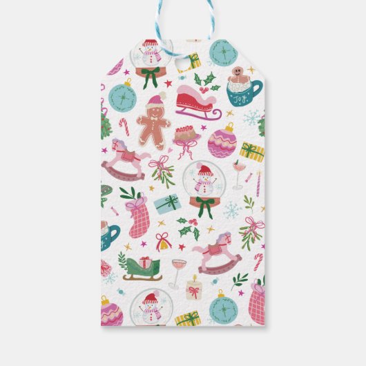 Whimsical Christmas Geschenkanhänger (Rückseite)