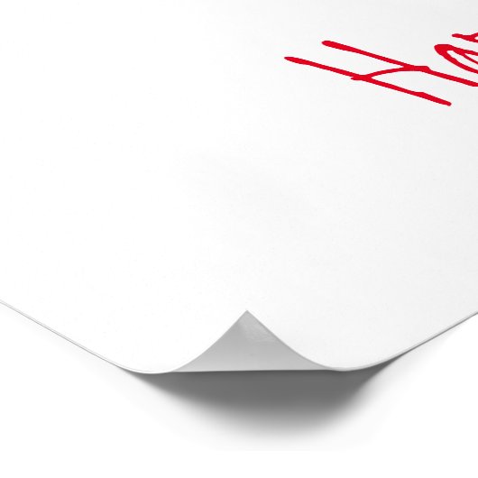 Whimsical Christmas Giraffe Poster (Ecke)