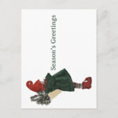 Whimsical Christmas Gnome Postcard - Gruß Postkarte (Vorderseite)
