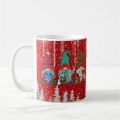Whimsical Christmas Gnome with Festive Holiday Kaffeetasse (Links)