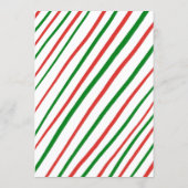 Whimsical Christmas Holiday Party Cute Custom Menükarte (Rückseite)