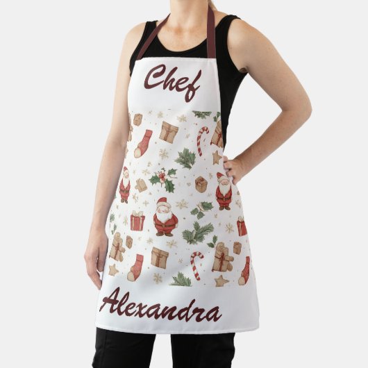 Whimsical Christmas Kitchen Apron – Personalized Schürze (InSitu)