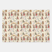 Whimsical Christmas Manger Scenes Geschenkpapier Set (Vorderseite 2)