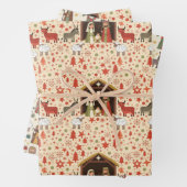 Whimsical Christmas Manger Scenes Geschenkpapier Set (Beispiel)