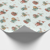 Whimsical Christmas Mäuse Geschenkpapier (Ecke)