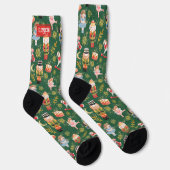 Whimsical Christmas Nutcracker Ballet Charaktere Socken (Rechts)