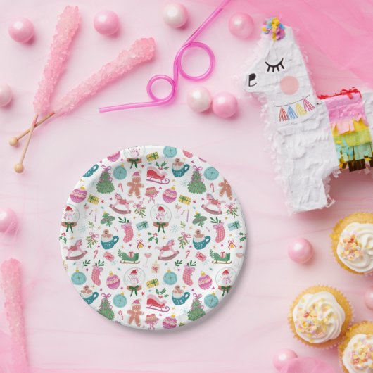 Whimsical Christmas Pappteller (Party)