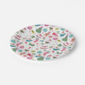 Whimsical Christmas Pappteller (Schrägansicht)