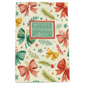 Whimsical Christmas Pattern Mittlere Geschenktüte (Vorderseite)