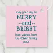 Whimsical Christmas Peace Dove Cute Holiday Gift Geschenkanhänger (Rückseite)