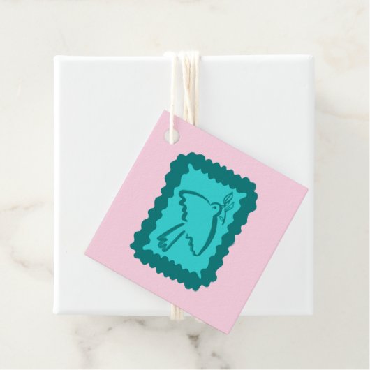 Whimsical Christmas Peace Dove Cute Holiday Gift Geschenkanhänger (Beispiel)