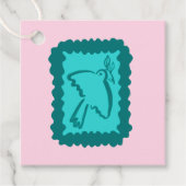 Whimsical Christmas Peace Dove Cute Holiday Gift Geschenkanhänger (Vorderseite)