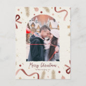 Whimsical Christmas Postcard – Customizable Holida Postkarte (Vorderseite)