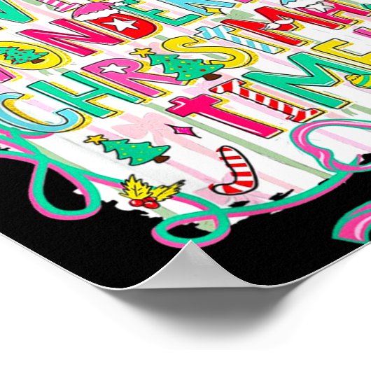 Whimsical Christmas Quote For Holiday Lovers Poster (Ecke)