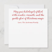 Whimsical Christmas Ride Holiday Card (Rückseite)