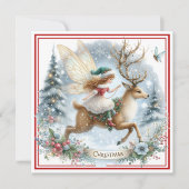 Whimsical Christmas Ride Holiday Card (Vorderseite)
