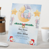 Whimsical Christmas Simple Baby Shower Einladung Sockelschild (In Situ)