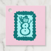 Whimsical Christmas Snowman Cute Holiday Gift Geschenkanhänger (Vorderseite)