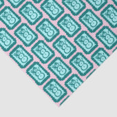 Whimsical Christmas Snowmen Cute Bright Holiday Seidenpapier (Detail)