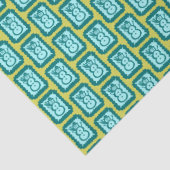 Whimsical Christmas Snowmen Cute Bright Holiday Seidenpapier (Detail)