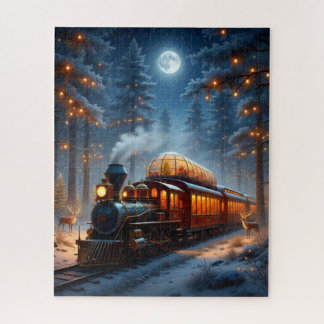 Whimsical Christmas Train Puzzle