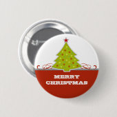 Whimsical Christmas Tree Button (Vorne & Hinten)