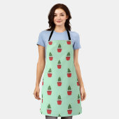 Whimsical Christmas Tree Cupcake Apron Schürze (Getragen)