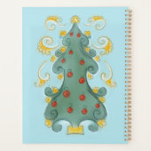 Whimsical Christmas Tree Design Planer (Rückseite)