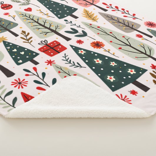 Whimsical Christmas Tree Forest Sherpadecke (3/4)