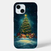 Whimsical Christmas Tree iPhone Case (Rückseite)