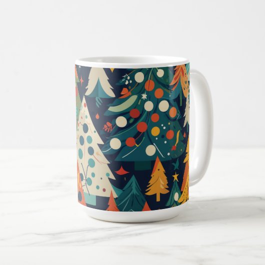 Whimsical Christmas Tree Kaffeetasse (VorderseiteRechts)