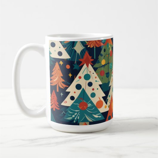 Whimsical Christmas Tree Kaffeetasse (Links)