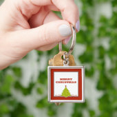 Whimsical Christmas Tree Premium Schlüsselanhänger (Hand)