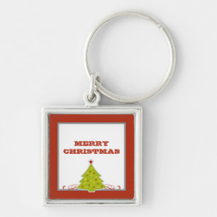 Whimsical Christmas Tree Premium Schlüsselanhänger