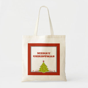 Whimsical Christmas Tree Tote Bag Tragetasche